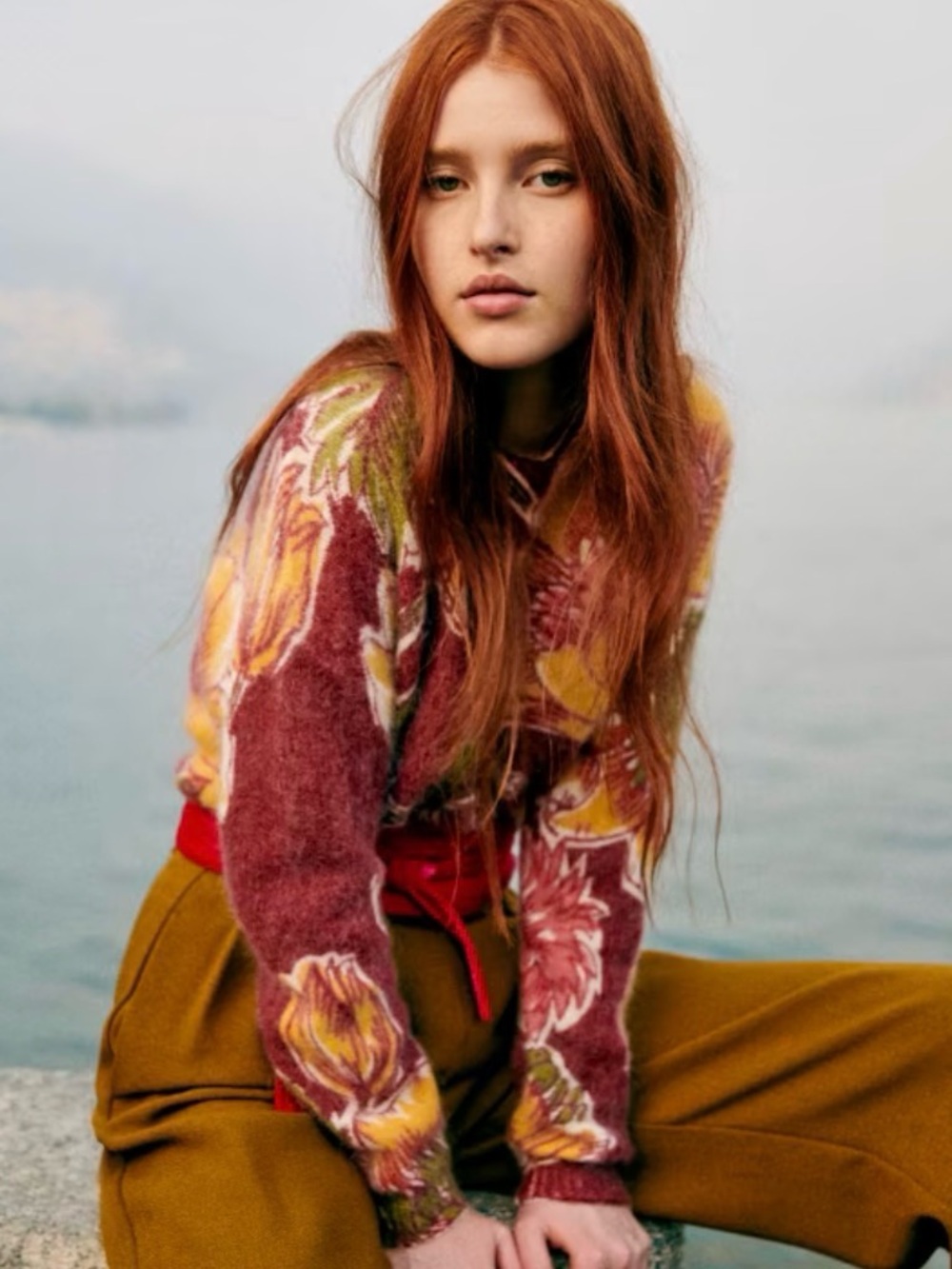 Sezane x Inoui Editions Floral Sweater XS